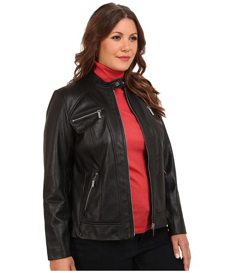 michael kors plus size leather jacket|Michael Kors jackets women's sale.